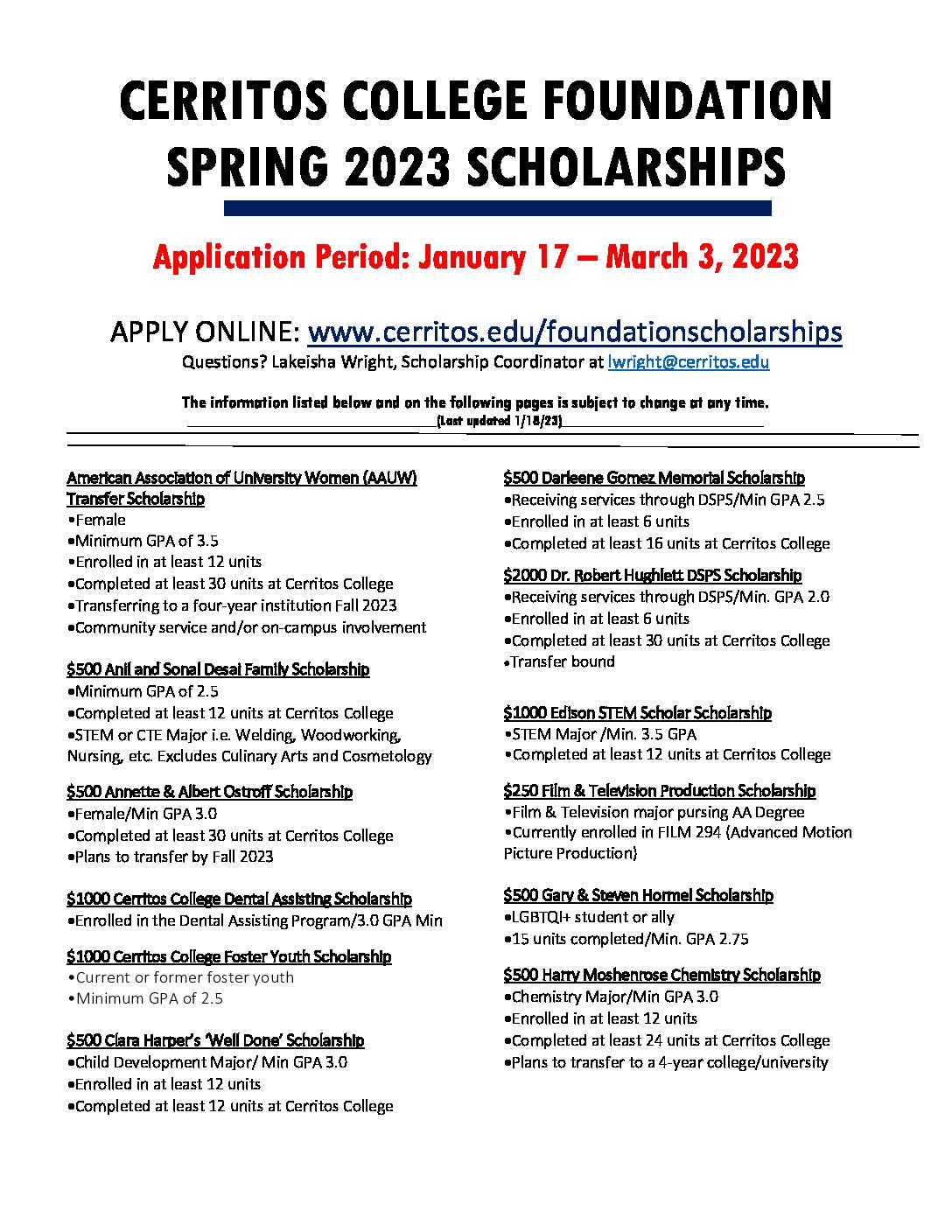 Scholarship-List-Spring-2023 – Cerritos College Foundation