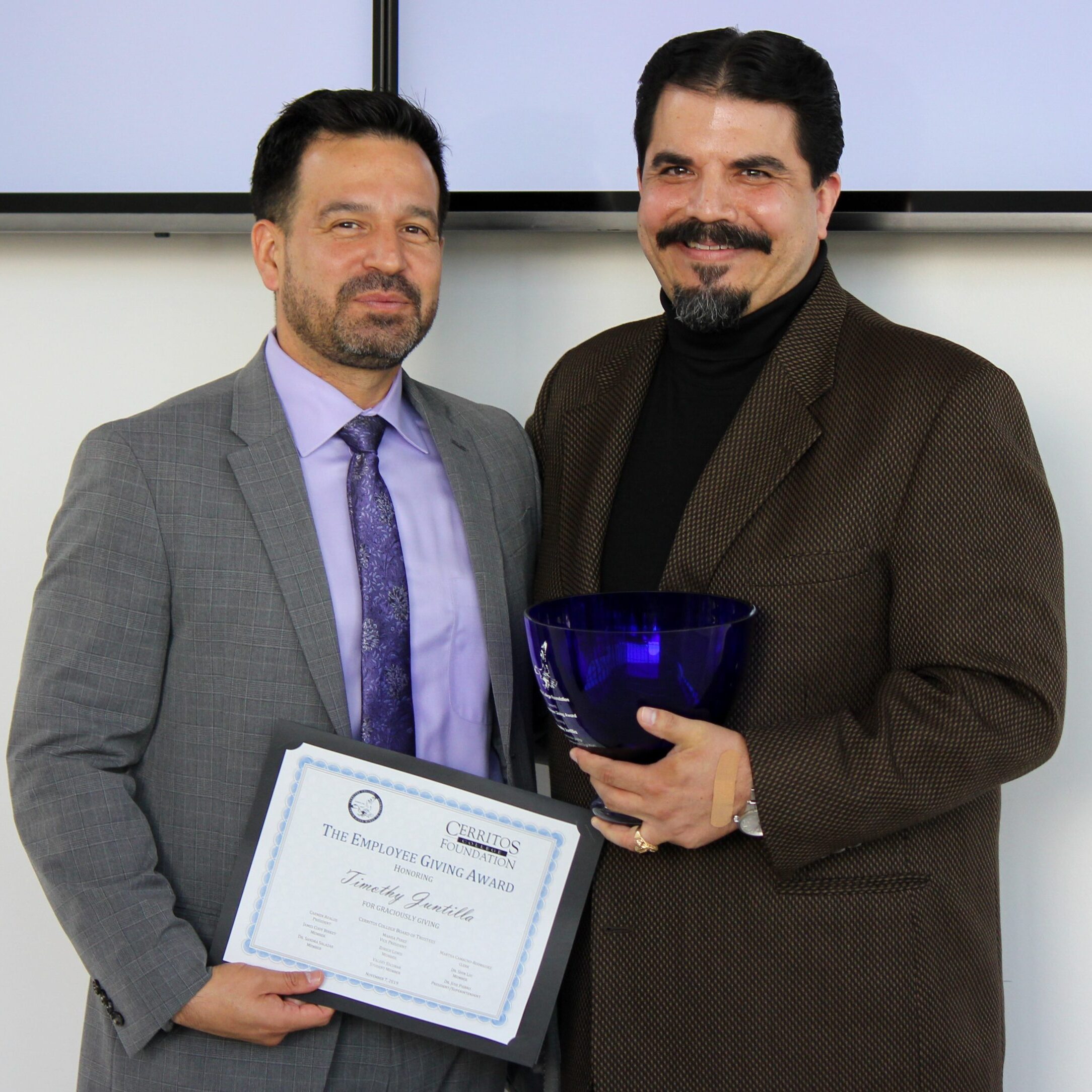 Dr. Jose Fierro and Timothy Juntilla