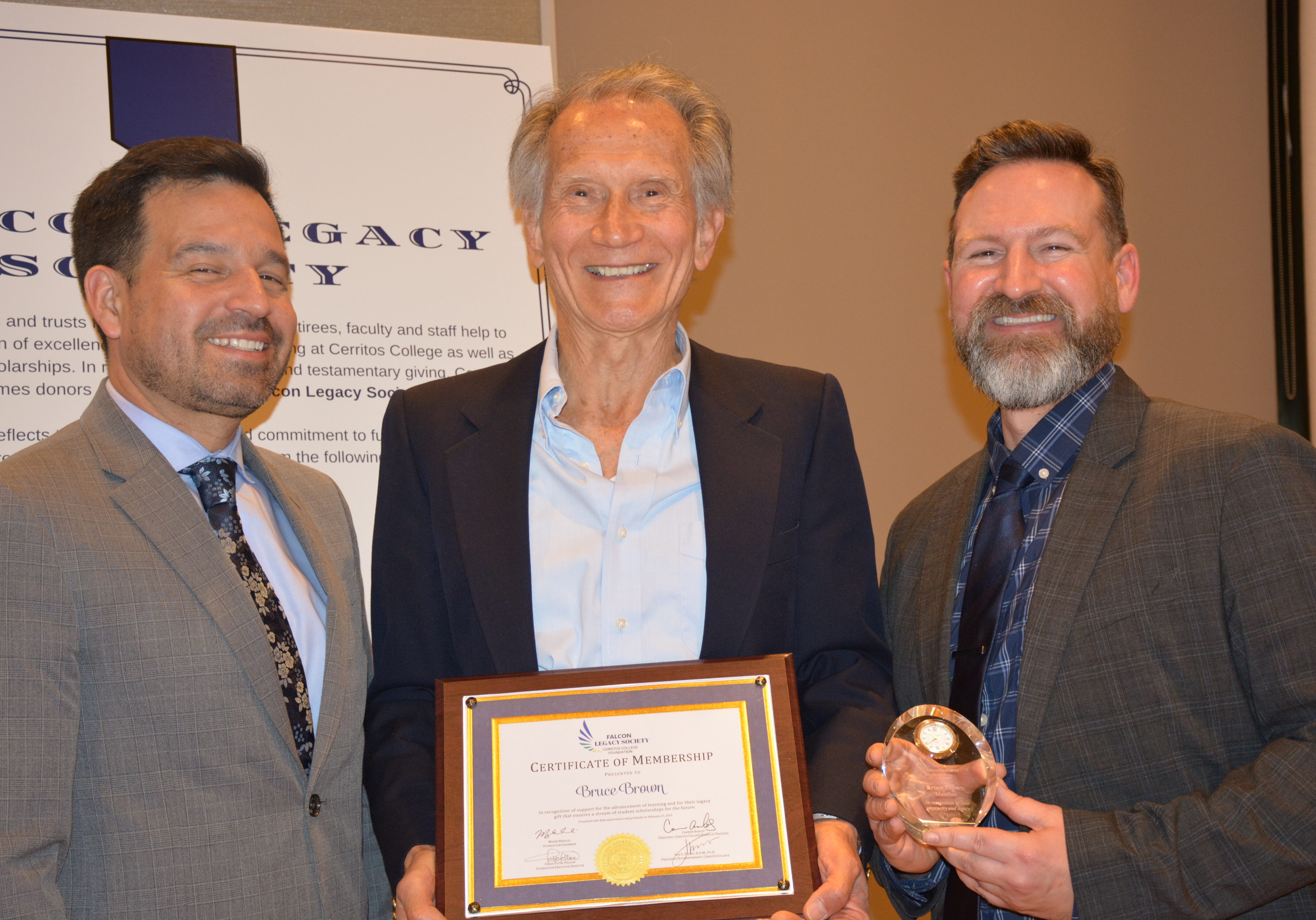 Dr. Jose Fierro, Bruce Brown and Matthew Harms